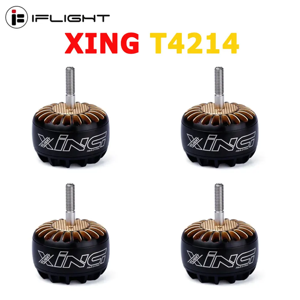 IFlight XING T4214 4214 400KV / 660KV 3-8S X-CLASS бесщеточный двигатель совместимый с 14/15/16 дюймовым пропеллером для дрона iX15 X-class FPV