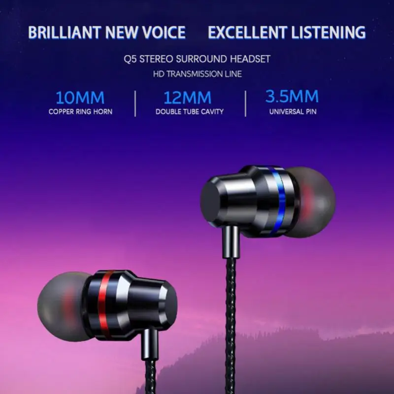 

2023 Earphones Type C In-Ear Earbuds Universal 1.2 M Bass Stereo Wired Headphones For Phone Gaming Headset For Samsung Xiaomi