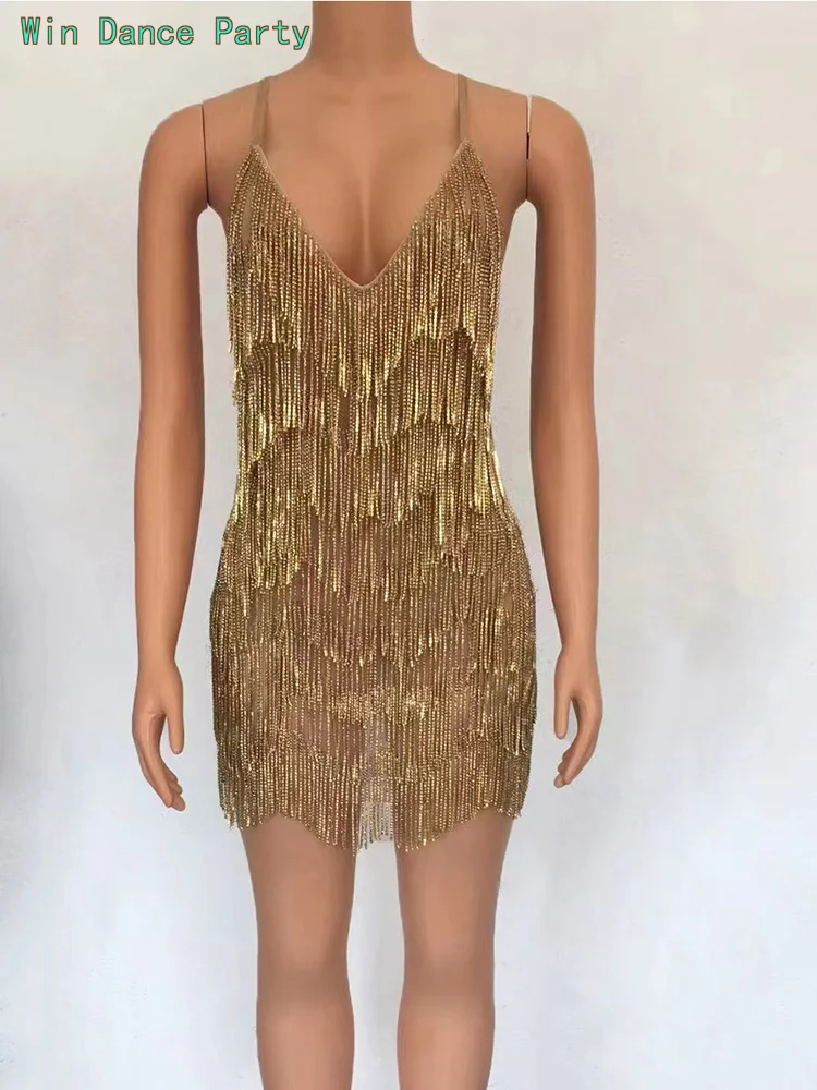 Блестящее серебряное кисточки шоу веб-знаменитостей модель Бар Rave наряд танцор