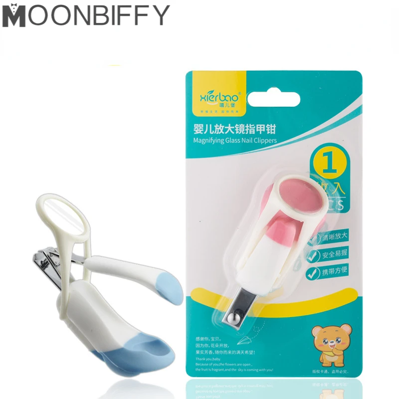 

Foldable Baby Nail Clippers with Super Clear Magnifying Glass Children Pocket Finger Toe Nails Baby Care Newborn Cutting Tools