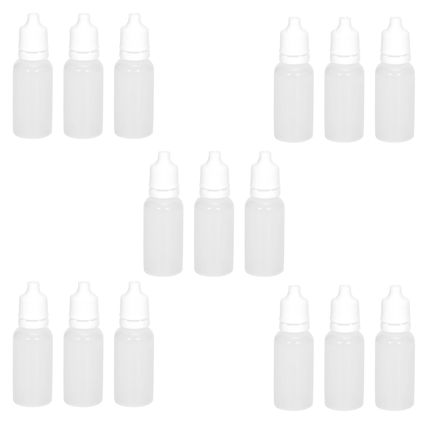 

500 шт., пластиковые флаконы с пипеткой, 15 мл