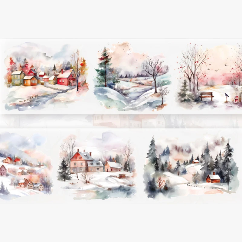 

Mr. Paper ленты для ландшафтного дизайна "late winter meets snow", набор из 6 штук