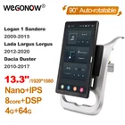 1920*1080 Ownice Android 10,0 для Renault Logan 1 2009-2015 Dacia Duster 2010-2017 Автомагнитола 13,3 дюймов IPS поворотный