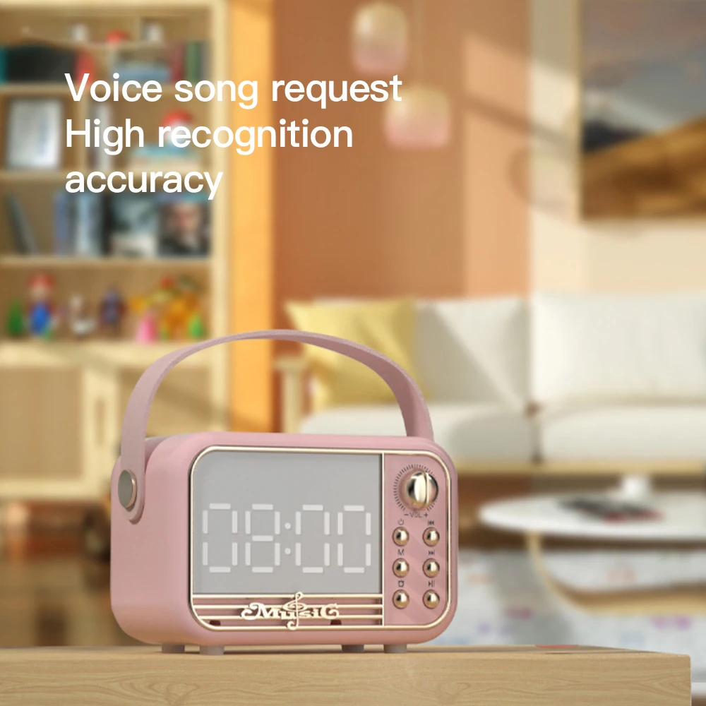 

Mini High Sound Quality Subwoofer Display Bass Speaker For All Phone Clock Audio Creative Digital Display Loudspeaker 2023 New
