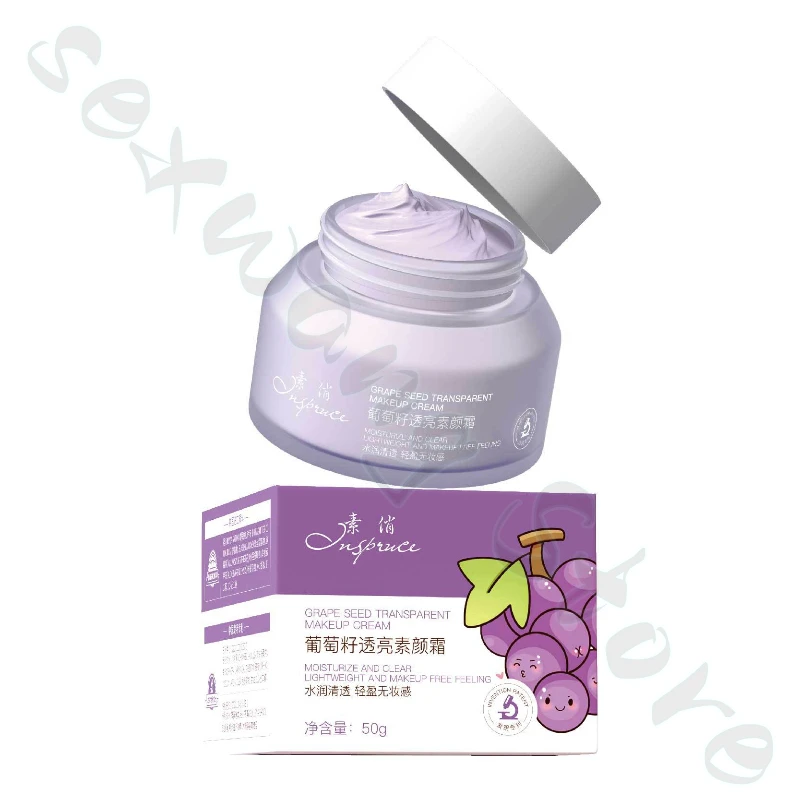 50 г полупрозрачный крем без макияжа с виноградными косточками для телесного