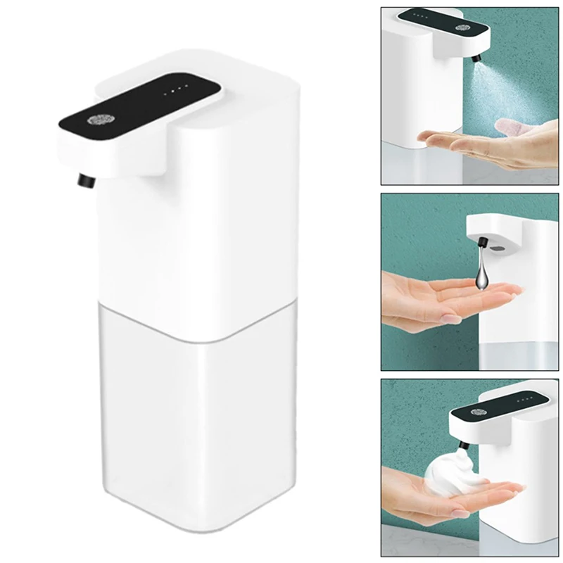 

Многофункциональный автоматический дозатор мыла, Оснащенный инфракрасным датчиком движения, водонепроницаемое основание, USB Перезаряжаем...