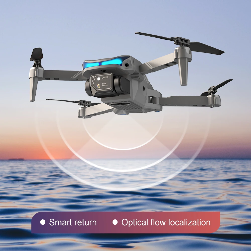 Новинка Дрон 4K двойная камера HD XT9 Wi-Fi FPV беспилотник для обхода препятствий