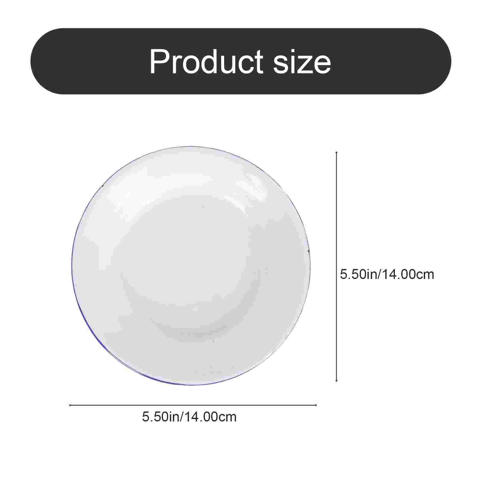 Небьющаяся обеденная тарелка эмалированная винтажный декор домашние тарелки