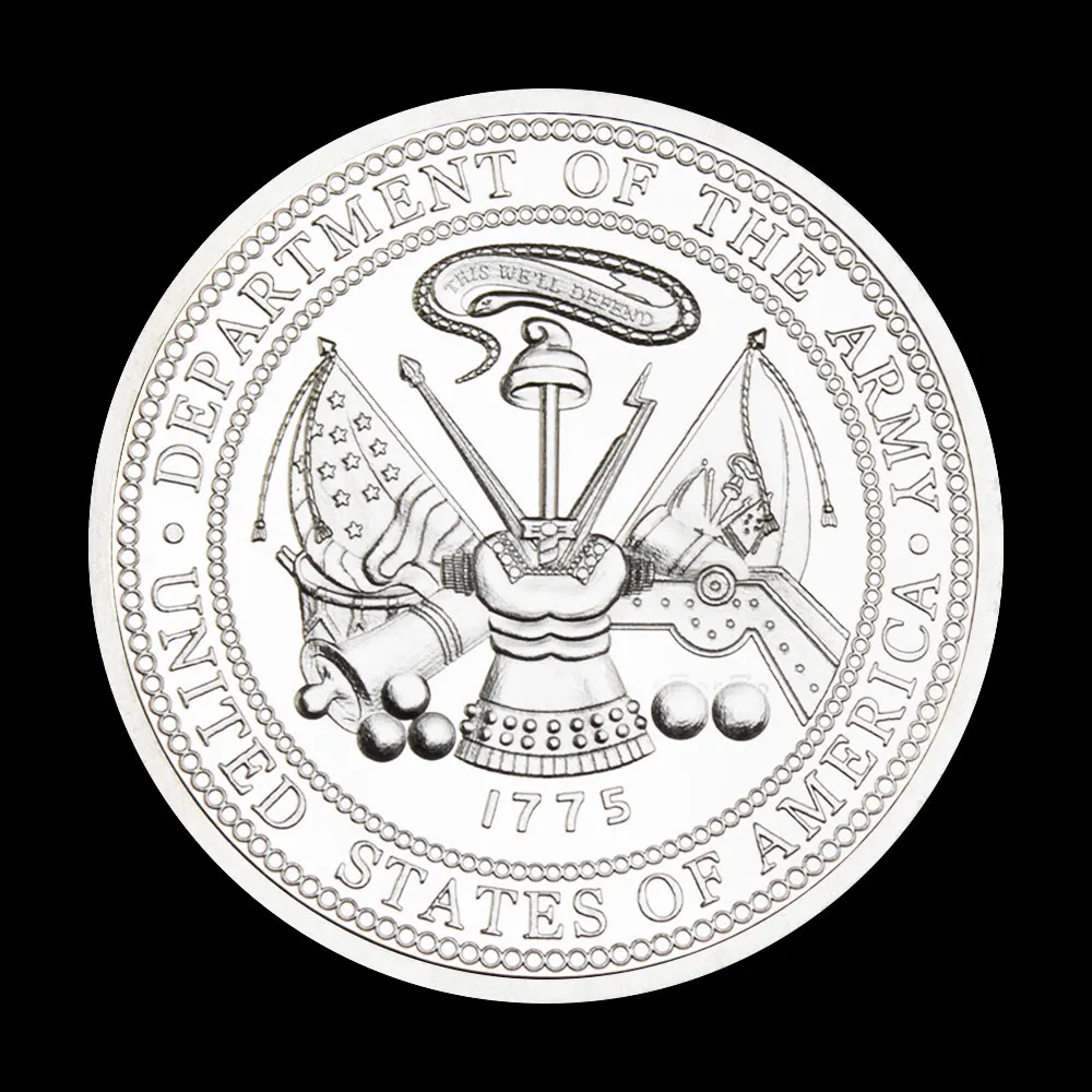 Коллекционная Посеребренная сувенирная монета спецназ армии США коллекционная