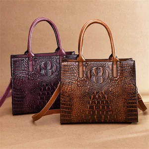 genuine luxury brand handbags women bags designer handbags high quality alligator prints shoulder messenger tote bags for women free global shipping