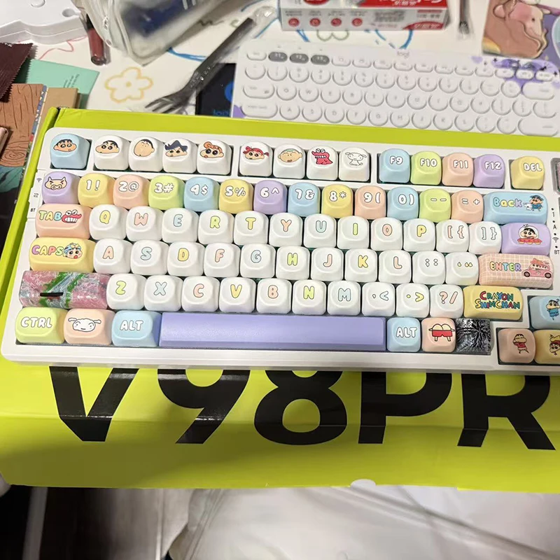 Беспроводная механическая игровая клавиатура VGN V98pro V3 с тремя режимами подключения, Bluetooth, бесшумная офисная клавиатура, подарок для мужчин и женщин (art.: 3920daeed5982) - 3920daeed5982