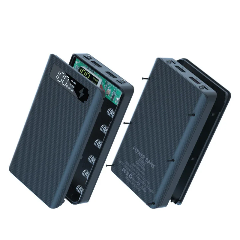 

M6 18650 Battery Power Bank Shell 6*18650 Battery Storage Case Fast Charge QC3.0 DIY Quick Charge Detachable Powerbank