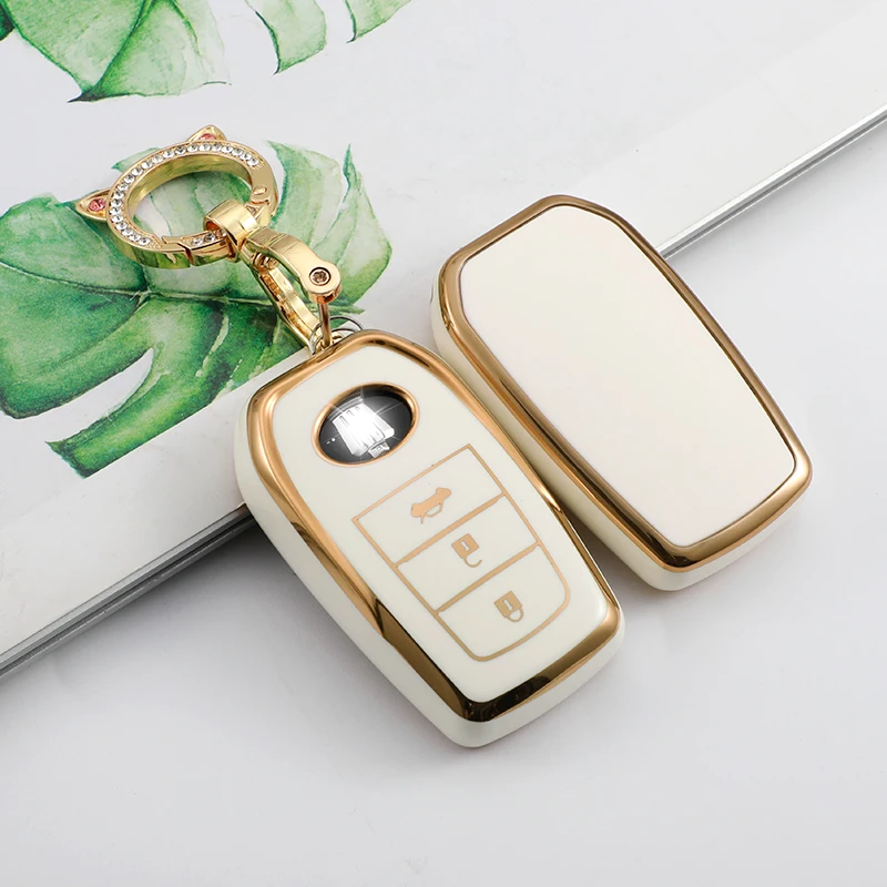 

High Quality New Car Key Case Shell Full Cover for Toyota Crown Highlander New Camry RAV4 Carola Leling Prado 2020 Accessories