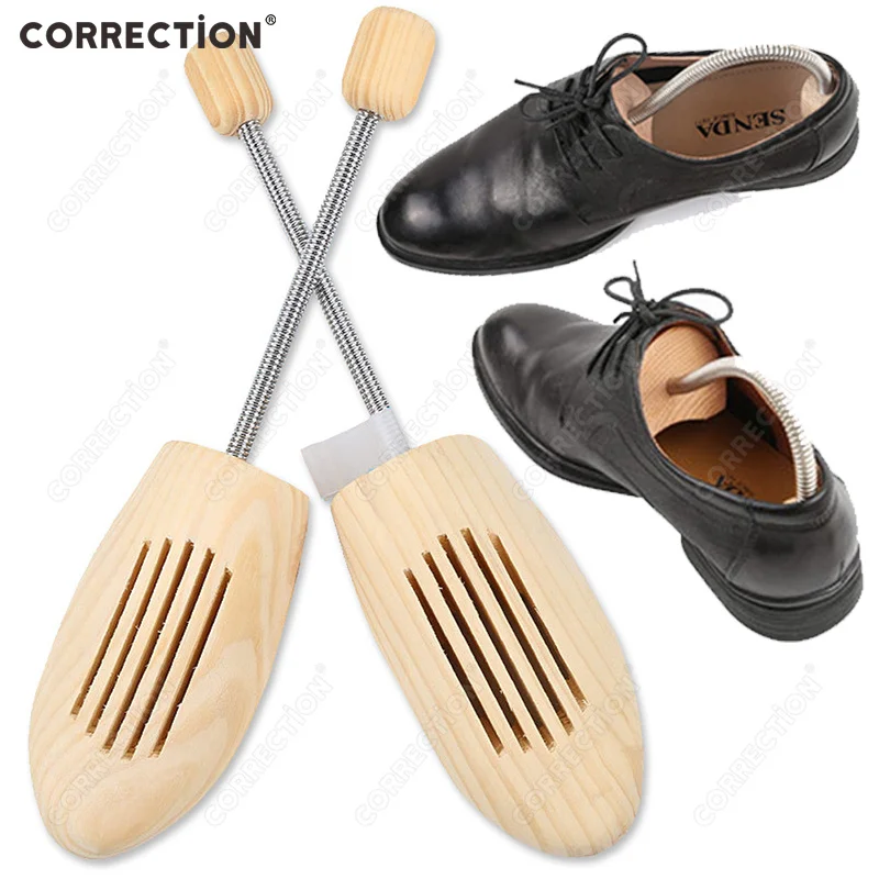 

CORRECTION Shoe Tree Wood Shoes Stretcher, Wooden Adjustable Man Women Flats Pumps Boot Shaper Rack Expander Trees Shaper S/L