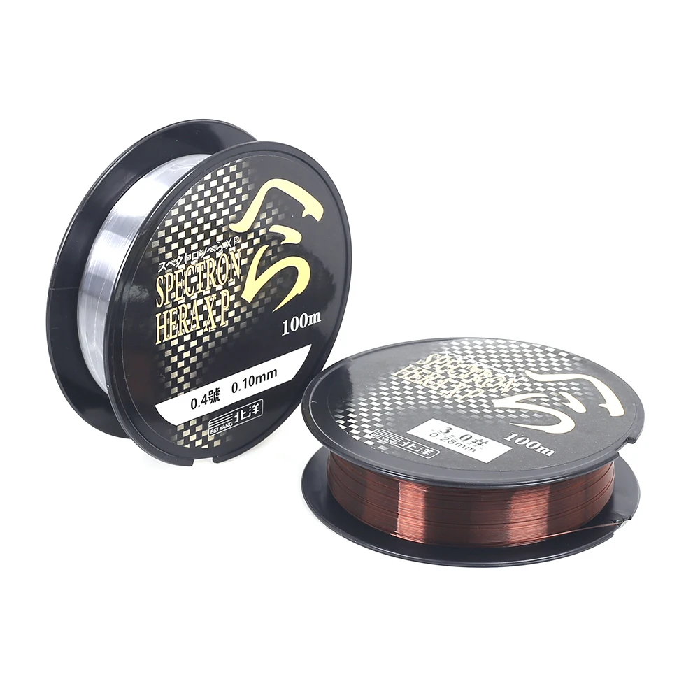 

100m Fishing Line Nylon Monofilament Line 4.2LB-17.4LB Strong Abrasion Resistant Fishing Wire Carp Bass Sea Fishing Line 2 Color