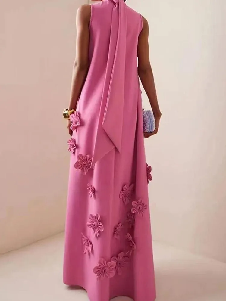 QMQA модное женское лоскутное платье на шнуровке с воротником-стойкой без рукавов