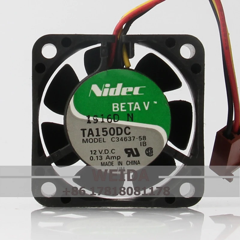 Вентилятор охлаждения C34637-58 чехол, постоянный ток 12 В, 0,13a, EC, переменный ток 40x40x20 мм, 4020 дюйма, 4 см, центробежная Вентиляция с двойным шариковым процессором, серверным осевым потоком