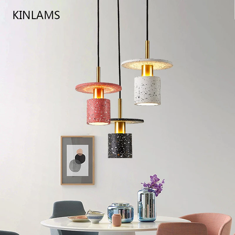 Подвесной светильник из скандинавского мрамора ресторан-бар подвесной терраццо