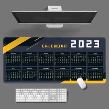 2023 Calendar Mouse Pad for Computer Laptop Notebook Rectangle Oversized Non-Slip Office Desk Calendar Table Mat Happy New Year 5