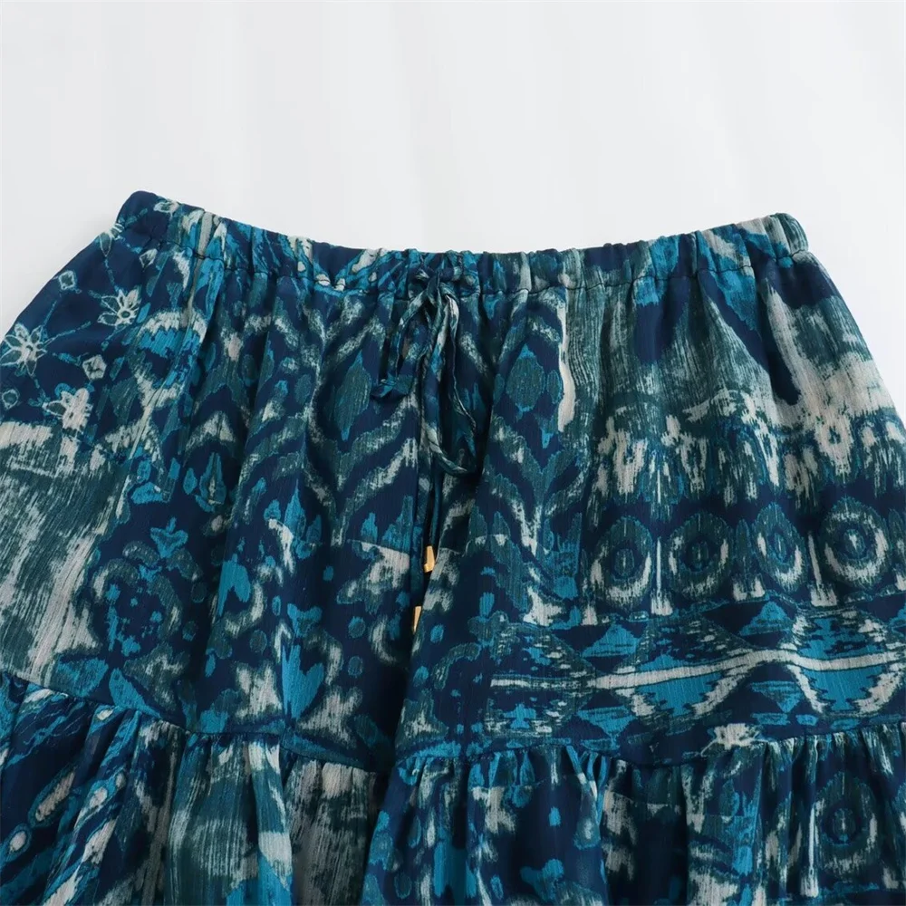 Женский Повседневный комплект Taop &amp Za свободная рубашка с круглым вырезом и юбка