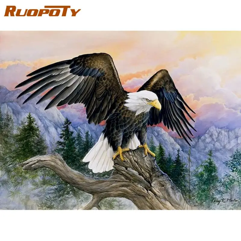 

RUOPOTY 5D Diamond Painting Cross Stitch Diamond Mosaic Embroidery Animal Personalized Gift Home Decoration