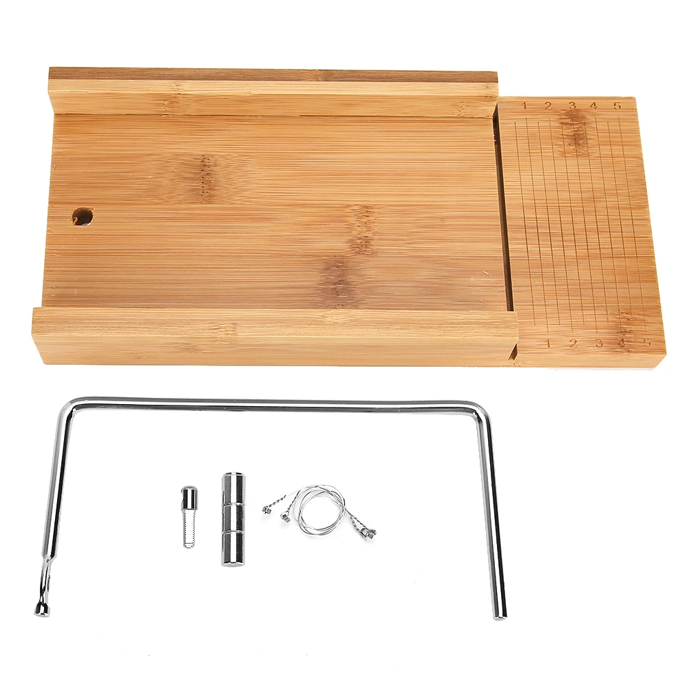 

Bamboo Soap Cutter Cake DIY Candle Chocolate Food Soap Cutting Tool (Bamboo Wood Panel)