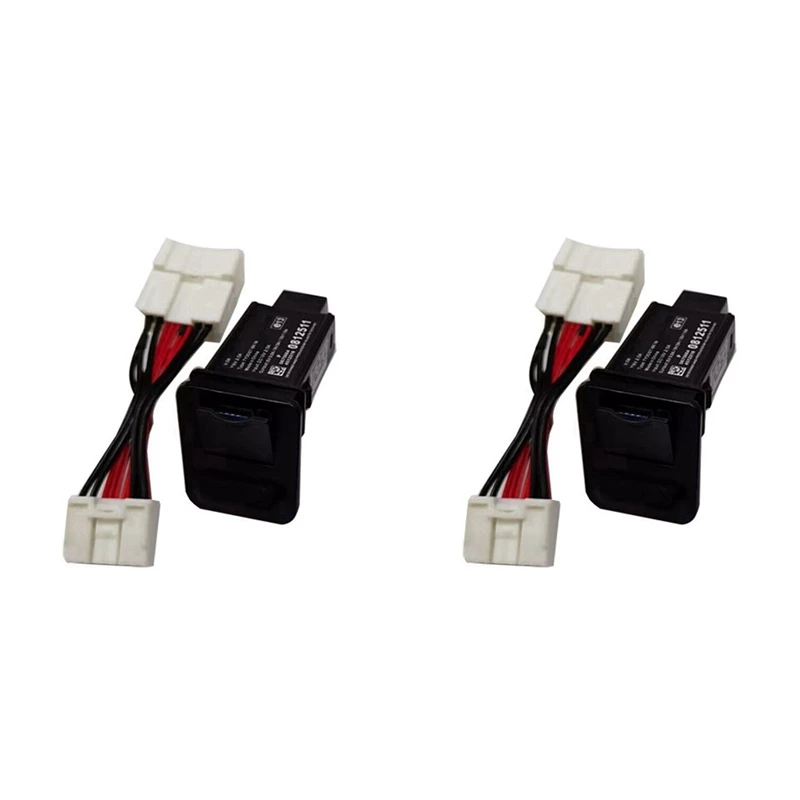 2 шт. автомобильные USB-адаптеры для зарядки задних сидений QC 3 0 D Тип C