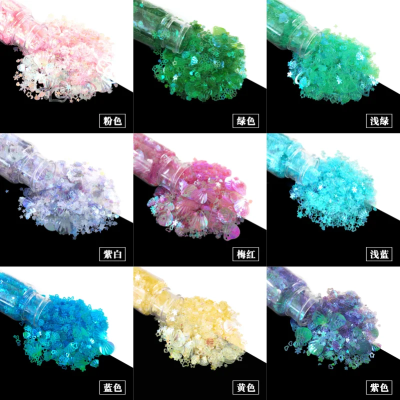 

15g/bag Candy Colors Nail Art Decorations Sequins 3D Laser Holographic Glitter Powder Design Nail Professional Accessories DIY