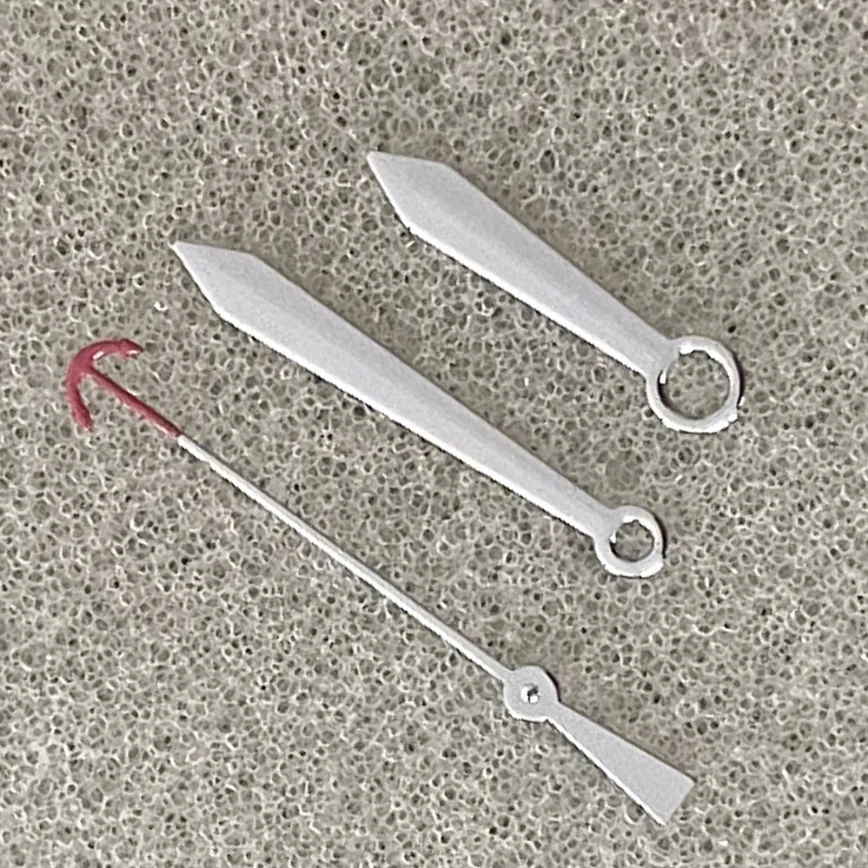 Watch Hands 13.5MM Gold Rose Silver No Luminous Watch Hands for Japanese NH35/NH36/4R/7S Movement Watch Accessories