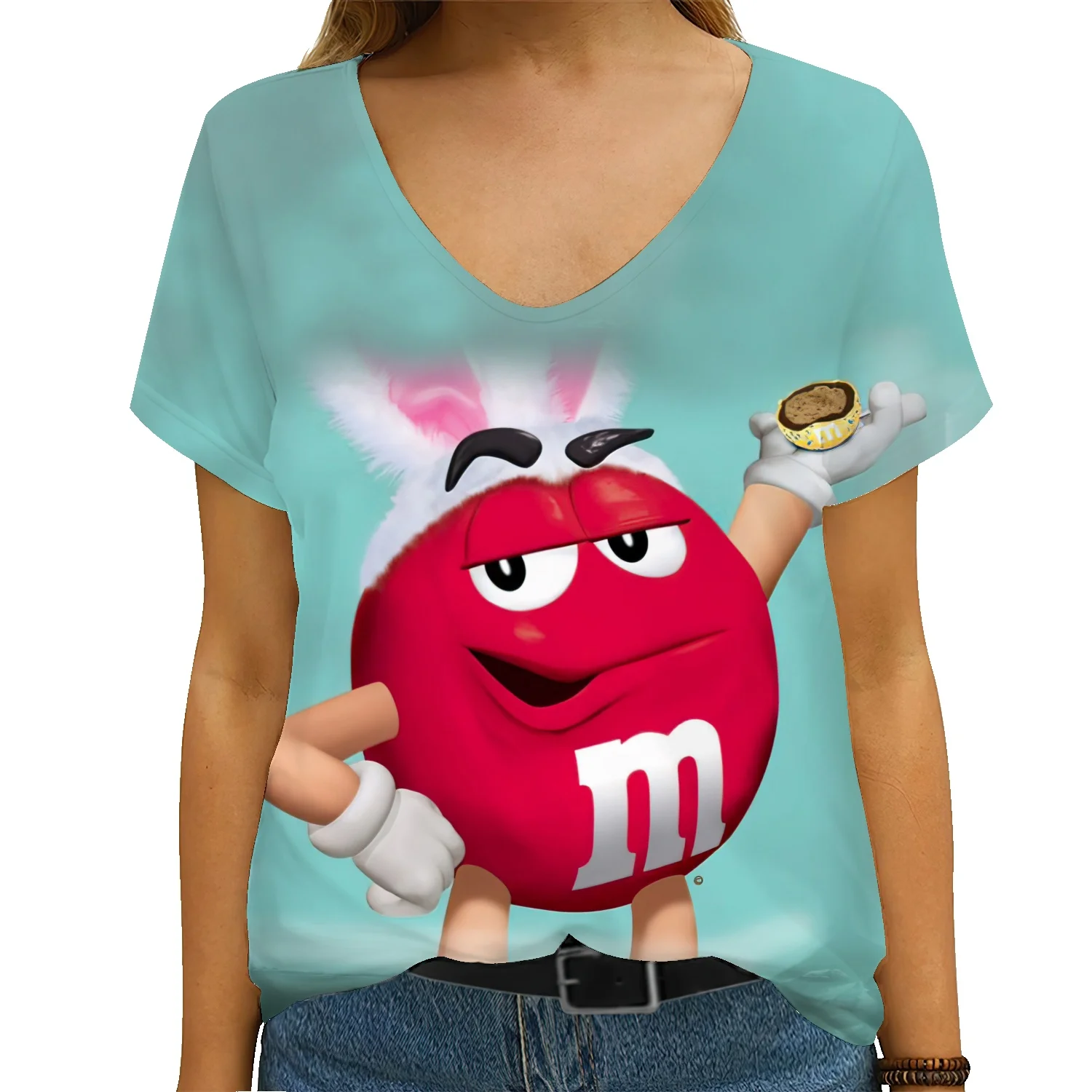 

Summer Chocolate Beans Men and Women Fashion 3D T-shirt Casual Pullovers XS-5XL