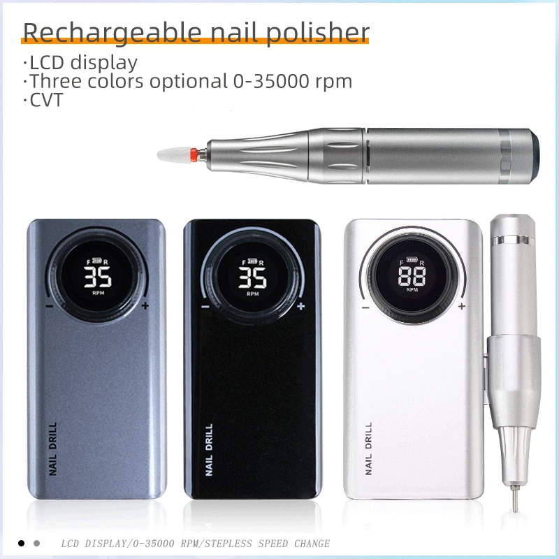 

Машинка для маникюра с ЖК-дисплеем, 35000 об./мин.