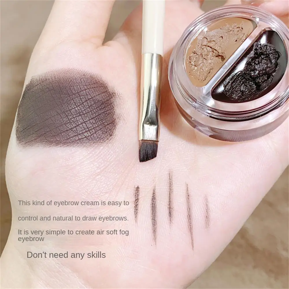 

Double-layer Combination Eyebrow Cream Natural Eyebrow Cream Water Clear Waterproof Waterproof Eyebrow Gel Eyebrow Powder
