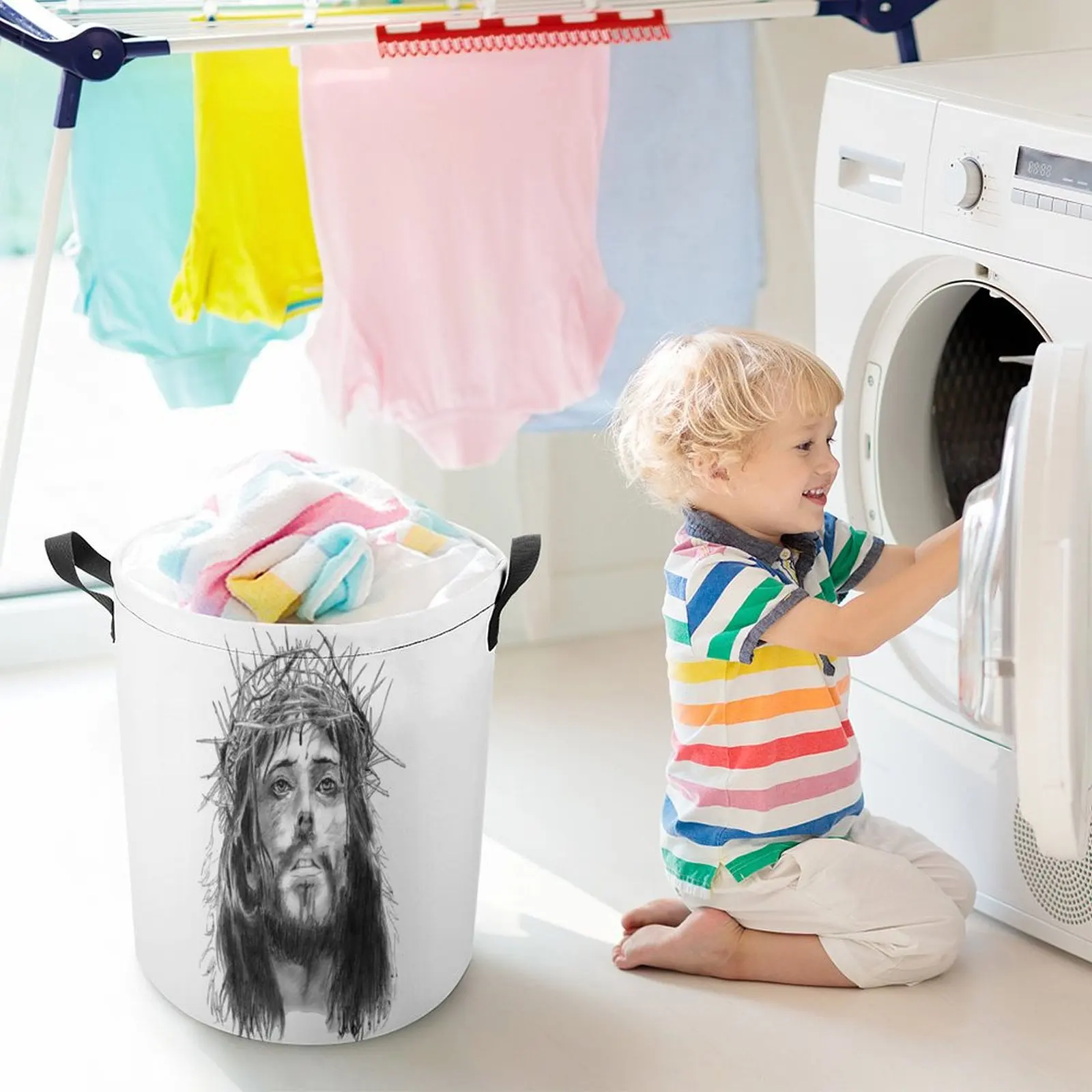 Свитшот с круглым вырезом и карманом унисекс