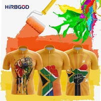 hirbgod south africa outdoor cycling team bike shirt summer short sleeve cycling jersey man with reflective strips mtb clothing