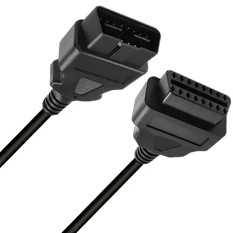 1.5m OBD-II OBD2 16 Pin Auto Car Male to Female Extension Cable Diagnostic Extender Cord Adapter 5FT