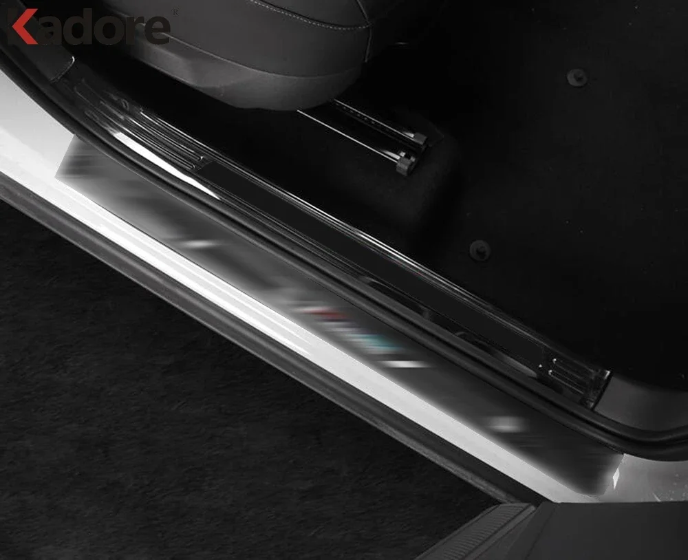 Накладка на порог двери для Volkswagen VW T-ROC TROC 2017-2021 2022 стальная защитная накладка