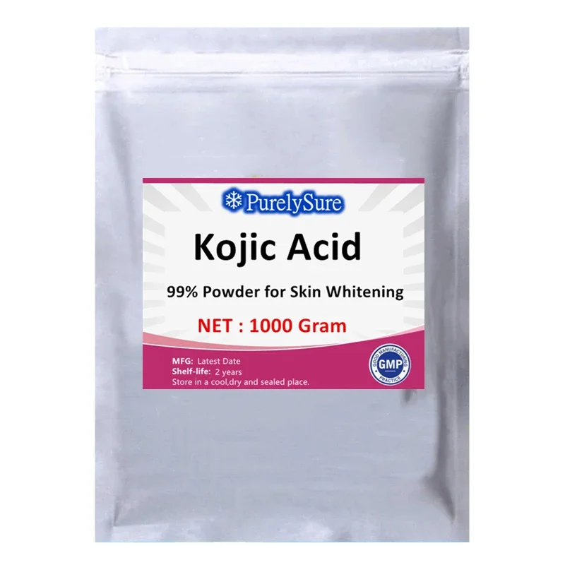 Горячая распродажа чистый 99% порошок койевой кислоты для отбеливания кожи при