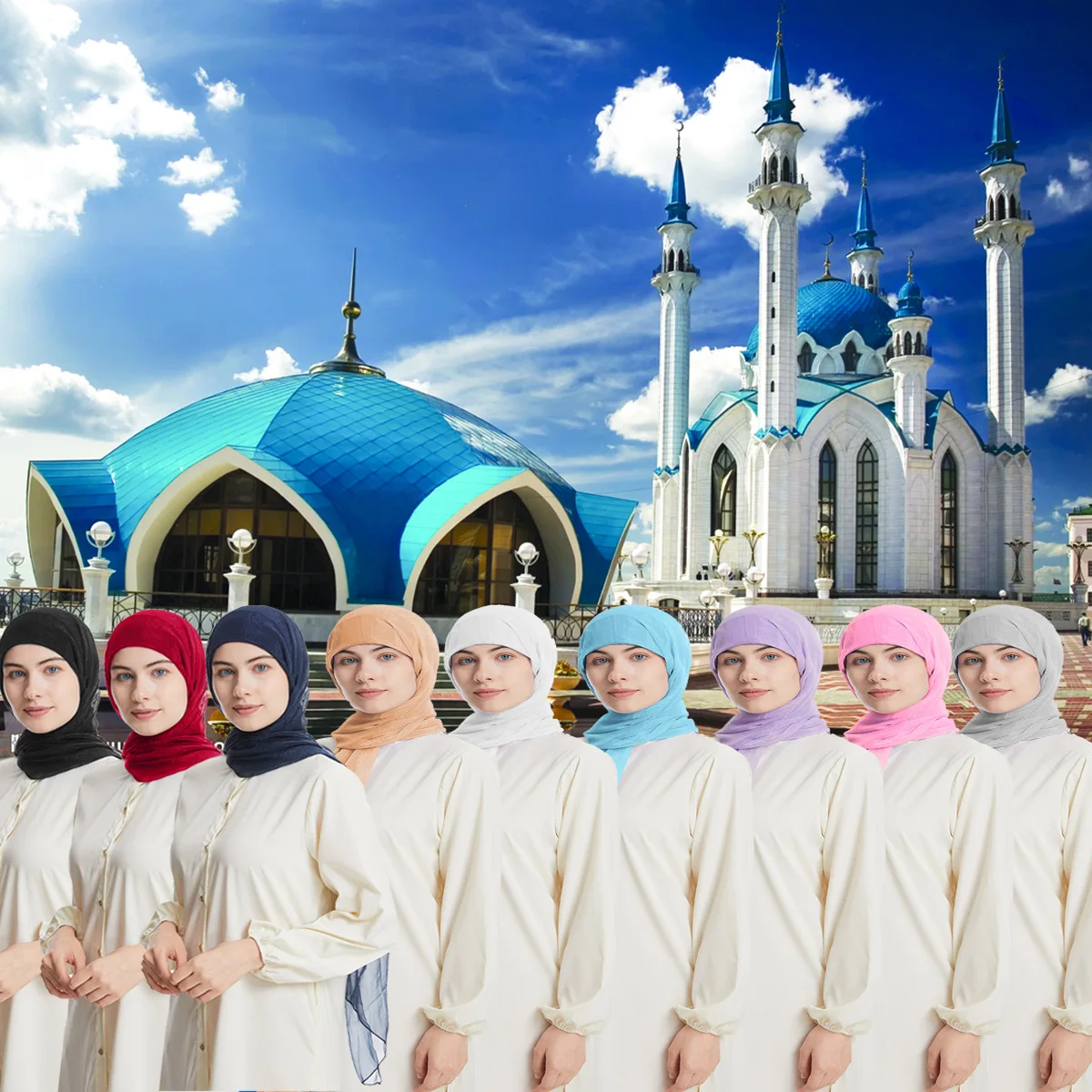 

Ramadan Foulard Femme Arabic Cotton Scarf for Muslim Women Hijab Abaya Islam Veil Khimar Arab Turban Headscarf Hat Saudi Shawls