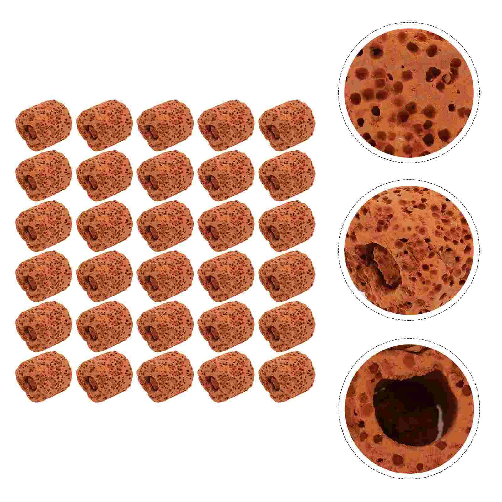 

50Pcs Plant Fixed Ring Planting Gravity Ring Aquatic Pottery Ring Fish Tank Supplies for Aquarium Underwater