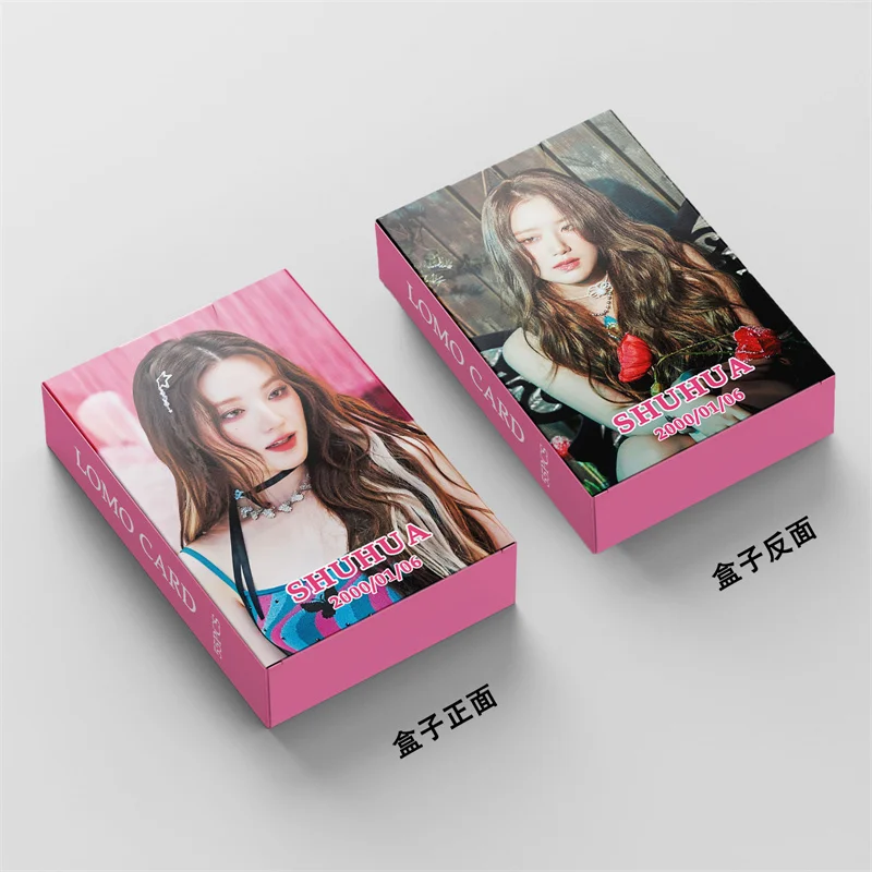 

55pcs/set GIDLE 4th ANNIVERSARY Album Lomo Cards (G)I-DLE Girls I Burn Photo Card Minnie Postcard Fans Gift MINNIE SHUHUA Kpop
