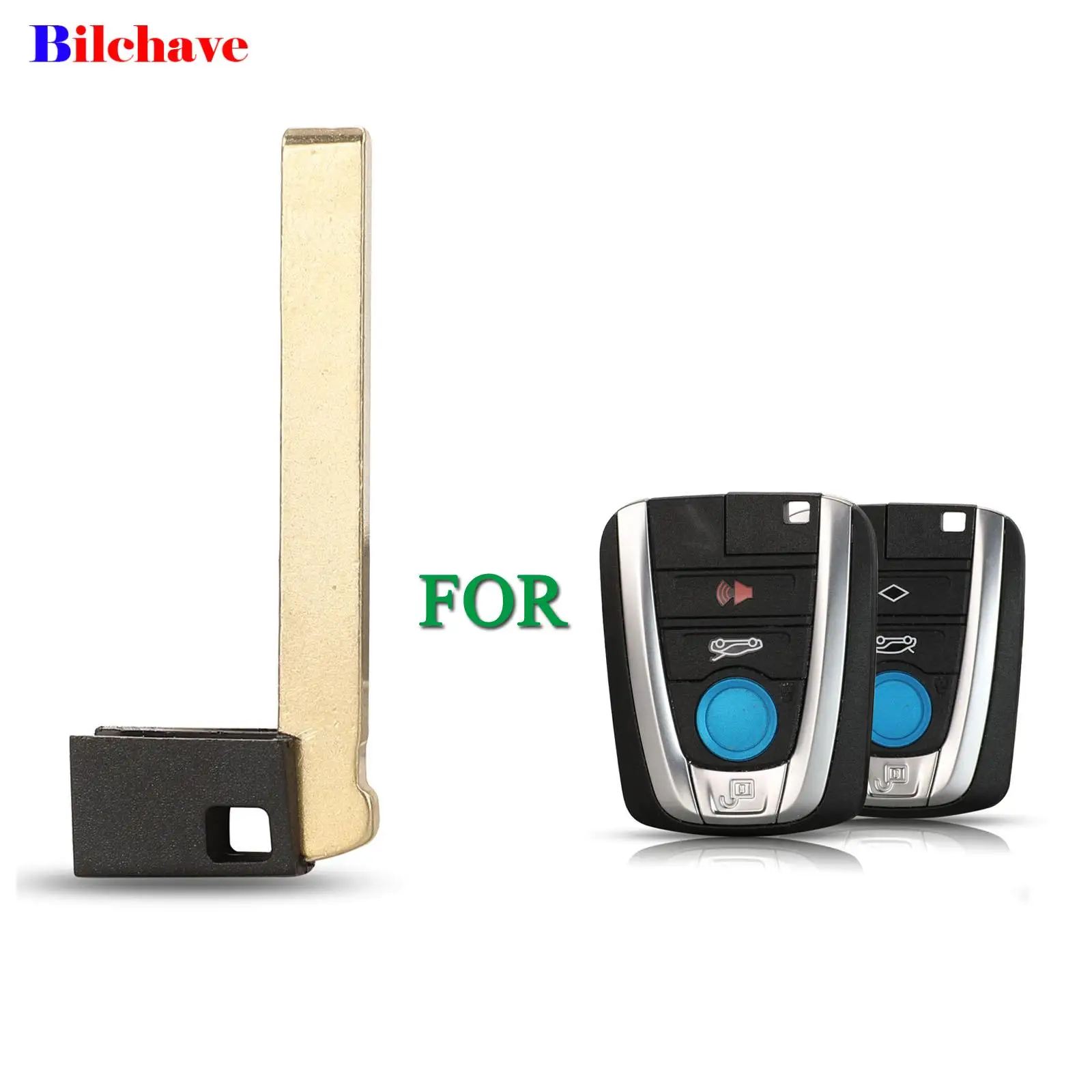 Jingyuqin 10 штук/лот заменительный брелок-ключ для умного автомобиля BMW i3 i8 серии 2014 2015 2016 2017 необрезанный.