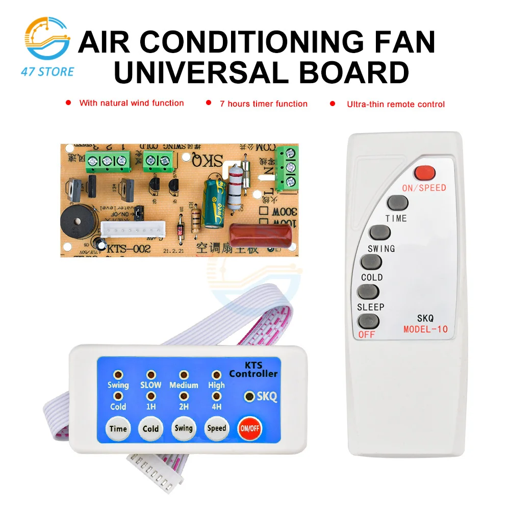 

Air Conditioning Electric Fan Circuit Universal Board Remote Control Board Cold Fan Motherboard Circuit Board Control Board 300W