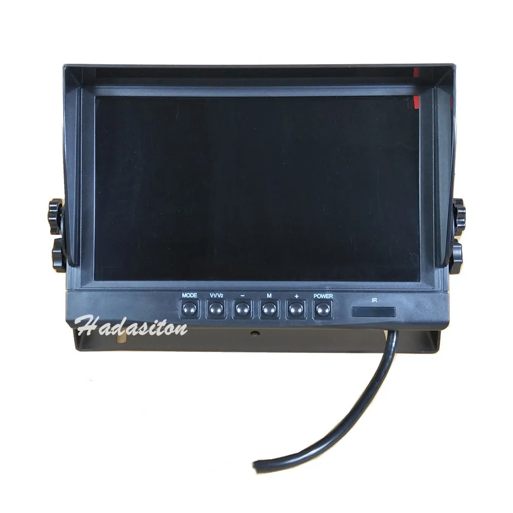 9-дюймовый 4 раздельный экран AHD автомобильный монитор DVR 720P IPS1024 * 600 мониторинг