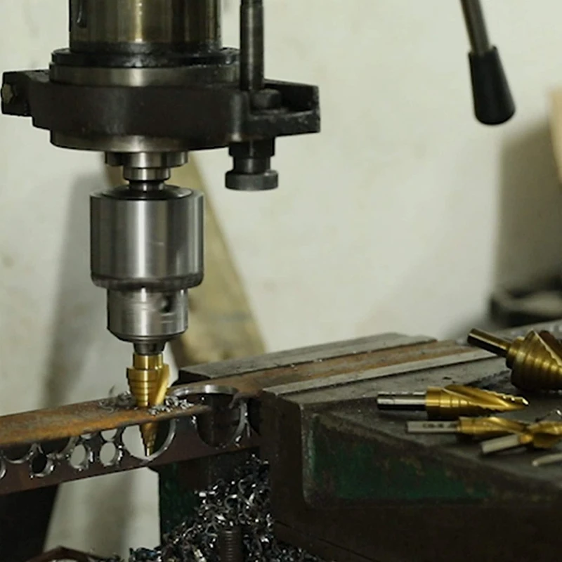 6 шт. 1/4 3/8 дюйма ступенчатое сверло с прямой канавкой и титановым покрытием дерево