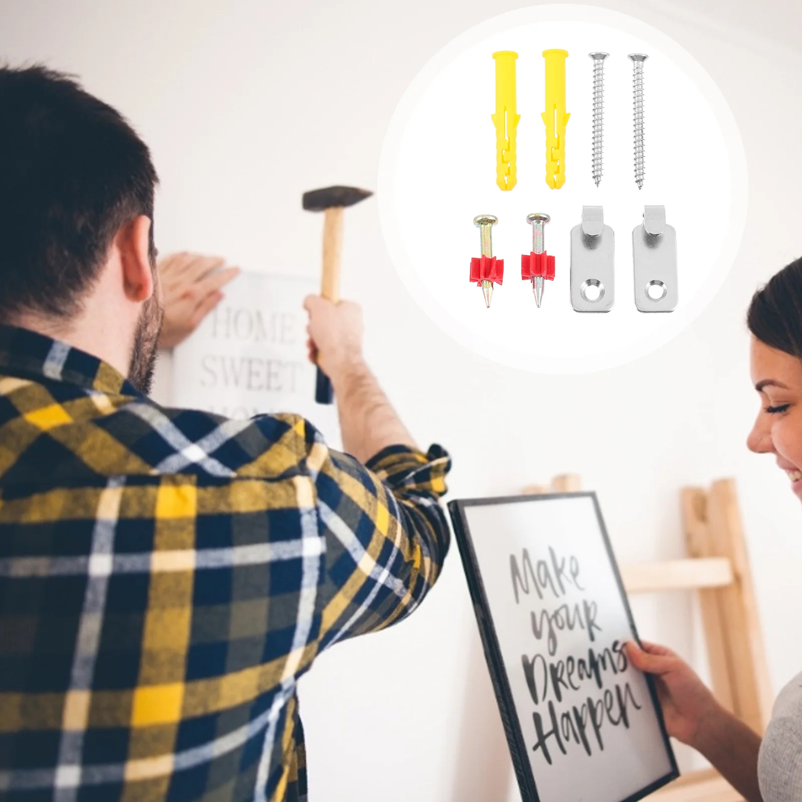 4 комплекта крючков для фоторамки красивые бытовые настенные крючки |