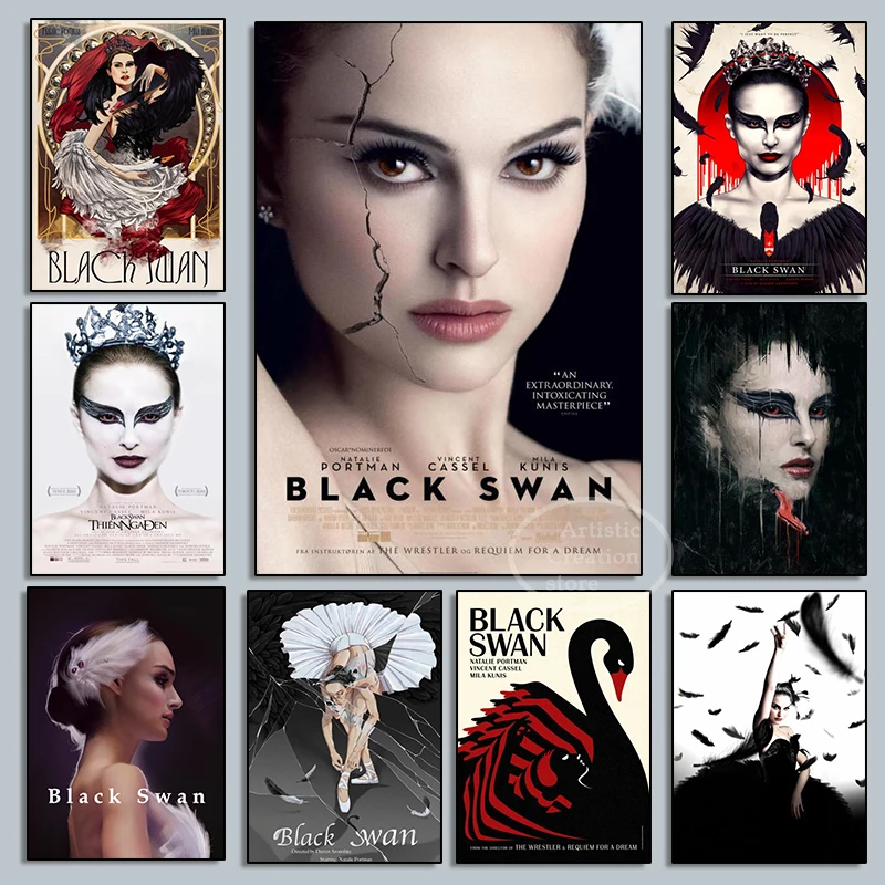 

Black Swan Movie Artwork Print Art Canvas Poster For Living Room Decor Home Wall Picture
