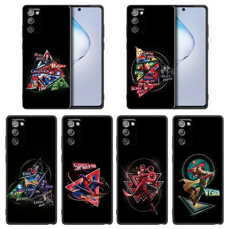 

Marvel Avengers Hero Phone Case For Samsung Galaxy A91 A73 A72 A71 A53 A52 A7 M62 M22 M30s M31s M33 M52 F23 F41 F42 Cover Fundas