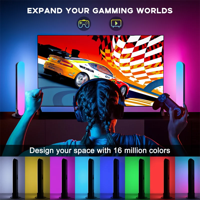 Настольная Светодиодная лента RGB для ночника цветной декоративный светильник в