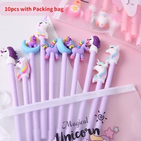 10 pcs cartoon gel pen set value stationery set creative water pen sets promotion student gift prizes stationery items cool pens