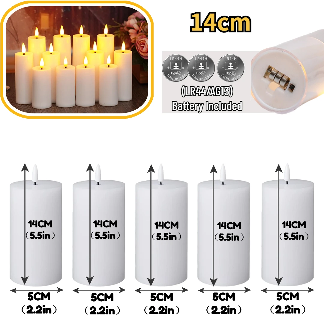 

10-200 шт., белые мерцающие светодиодные свечи на батарейках, беспламенные свечи, свадебные свечи-колонны, украшение для концерта, дня рождения